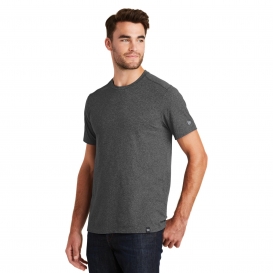 New Era NEA100 Heritage Blend Crew Tee - Black Heather