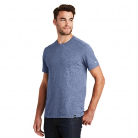 New Era NEA100 Heritage Blend Crew Tee - Dark Royal Twist