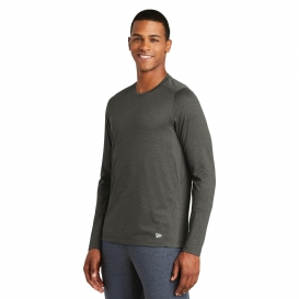 New Era NEA201 Series Performance Long Sleeve Crew Tee - Graphite