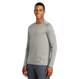 New Era NEA201 Series Performance Long Sleeve Crew Tee - Rainstorm Grey