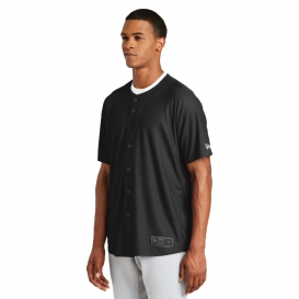 New Era NEA220 Diamond Era Full-Button Jersey - Black