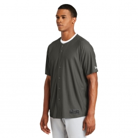 New Era NEA220 Diamond Era Full-Button Jersey - Graphite