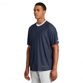 New Era NEA220 Diamond Era Full-Button Jersey - True Navy