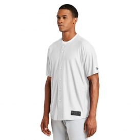 New Era NEA220 Diamond Era Full-Button Jersey - White