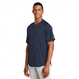 New Era NEA221 Diamond Era 2-Button Jersey - True Navy
