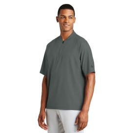 New Era NEA600 Cage Short Sleeve 1/4-Zip Jacket - Graphite