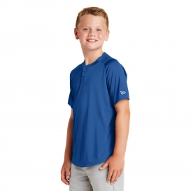 New Era YNEA221 Youth Diamond Era 2-Button Jersey - Royal