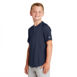 New Era YNEA221 Youth Diamond Era 2-Button Jersey - True Navy