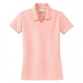 Nike 354067 Ladies Dri-FIT Micro Pique Polo - Aluminum Pink