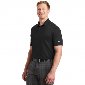Nike 838956 Dri-FIT Players Polo with Flat Knit Collar - Black