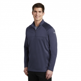 Nike NKAH6254 Therma-FIT 1/2-Zip Fleece - Midnight Navy/Midnight Navy