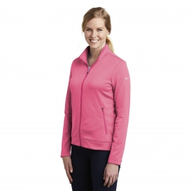 Nike NKAH6260 Ladies Therma-FIT Full-Zip Fleece - Vivid Pink Heather ...