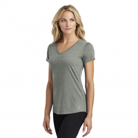 OGIO Endurance LOE337 Ladies Peak V-Neck Tee - Gear Grey Heather