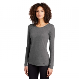 OGIO Endurance LOE340 Ladies Force Long Sleeve Tee - Gear Grey Heather