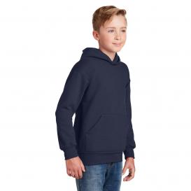 Hanes P470 Youth ComfortBlend EcoSmart Pullover Hooded Sweatshirt - Navy