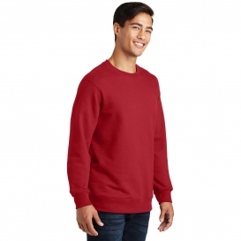 Port & Company PC850 Fan Favorite Fleece Crewneck Sweatshirt - Team Cardinal