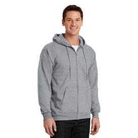 Port & Company PC90ZH Essential Fleece Full-Zip Hooded Sweatshirt ...