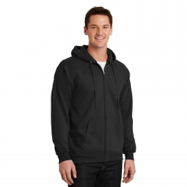 Port & Company PC90ZH Essential Fleece Full-Zip Hooded Sweatshirt - Jet ...