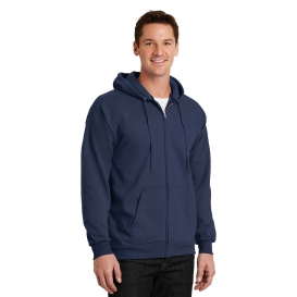 Port & Company PC90ZH Essential Fleece Full-Zip Hooded Sweatshirt ...