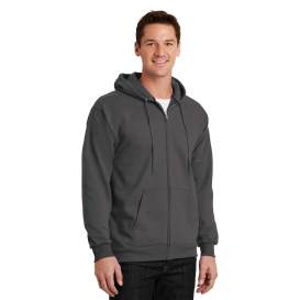 Port & Company PC90ZHT Tall Essential Fleece Full-Zip Hooded Sweatshirt ...