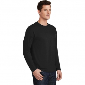 Port & Company Pc450ls Long Sleeve Fan Favorite Tee - Jet Black 