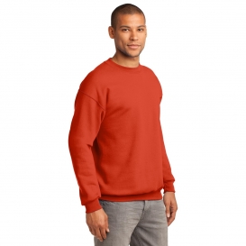 Port & Company PC90 Essential Fleece Crewneck Sweatshirt - Orange