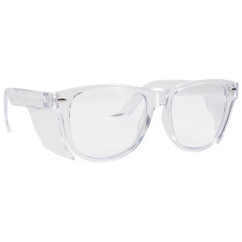 Bouton 250-170-0122 Commuter Bifocal Auto Focus Readers Safety Glasses - Clear Frame - Clear Anti-fog Lens