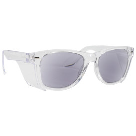Bouton 250-170-0123 Commuter Auto Focus Readers Safety Glasses - Clear Frame - Clear Anti-fog Lens
