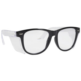 Bouton 250-170-5122 Bifocal Commuter Auto Focus Readers Safety Glasses - Black Frame - Clear Anti-fog Lens