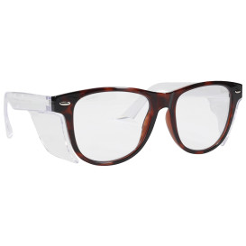 Bouton 250-170-8122 Commuter Bifocal Auto Focus Readers Safety Glasses - Tortoise Shell Frame - Clear Anti-fog Lens