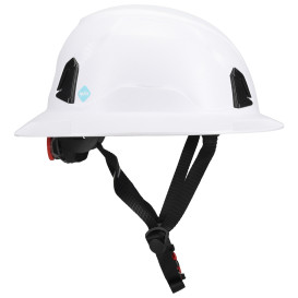 PIP 280-HP1491R-FB Traverse ANSI Type II Full Brim Safety Helmet - White Carbon