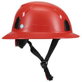 PIP 280-HP1491RM-FB Traverse ANSI Type II Full Brim Safety Helmet with Mips - Red