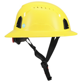 PIP 280-HP1491RV-FB Traverse ANSI Type II Full Brim Vented Safety Helmet - Yellow