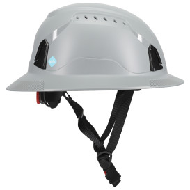 PIP 280-HP1491RV-FB Traverse ANSI Type II Full Brim Vented Safety Helmet - Gray