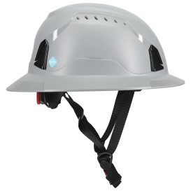 PIP 280-HP1491RVM-FB Traverse ANSI Type II Vented Full Brim Safety Helmet with Mips - Gray
