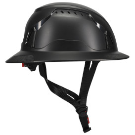 PIP 280-HP1491RVM-FB Traverse ANSI Type II Vented Full Brim Safety Helmet with Mips - Black