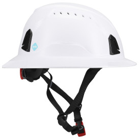 PIP 280-HP1491RVM-FB Traverse ANSI Type II Vented Full Brim Safety Helmet with Mips - White Carbon
