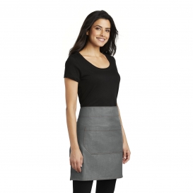 Port Authority A801 Market Half Bistro Apron - Ash Grey