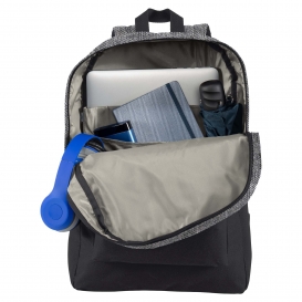 Port Authority BG7150 Retro Backpack - Heather Grey/Black