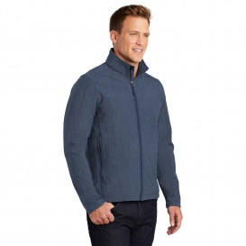 Port Authority J317 Core Soft Shell Jacket - Navy Heather | Full Source