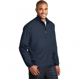 Port Authority J343 Zephyr 1/2-Zip Pullover - Dress Blue Navy | Full Source