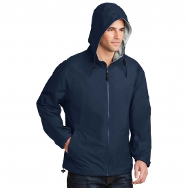 Port Authority JP56 Team Jacket - Bright Navy/Light Oxford