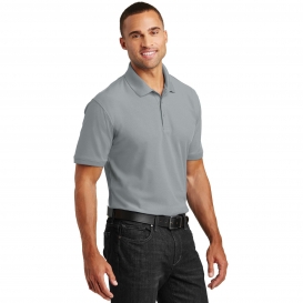 Port Authority K100 Core Classic Pique Polo - Gusty Grey | Full Source