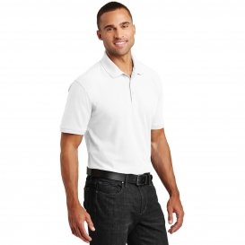 Port Authority K100 Core Classic Pique Polo - White | Full Source