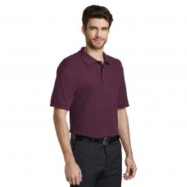 Port Authority K500ES Extended Size Silk Touch Polo - Burgundy