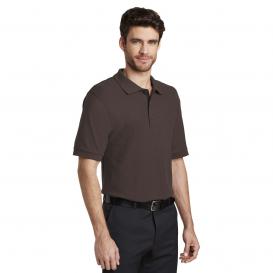 Port Authority K500ES Extended Size Silk Touch Polo - Coffee Bean