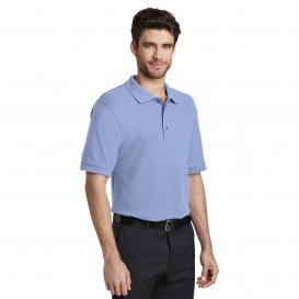Port Authority K500ES Extended Size Silk Touch Polo - Light Blue
