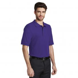 Port Authority K500ES Extended Size Silk Touch Polo - Purple