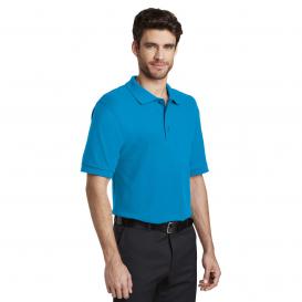 Port Authority K500ES Extended Size Silk Touch - Turquoise