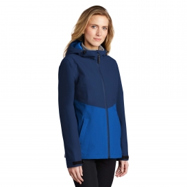 Port Authority L406 Ladies Tech Rain Jacket - Estate Blue/Cobalt Blue